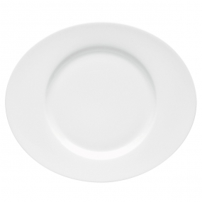 Тарелка десертная, овальная Boréal blanc