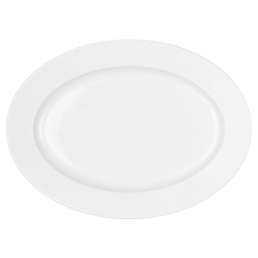 Тарелка глубокая, овальная Boréal blanc